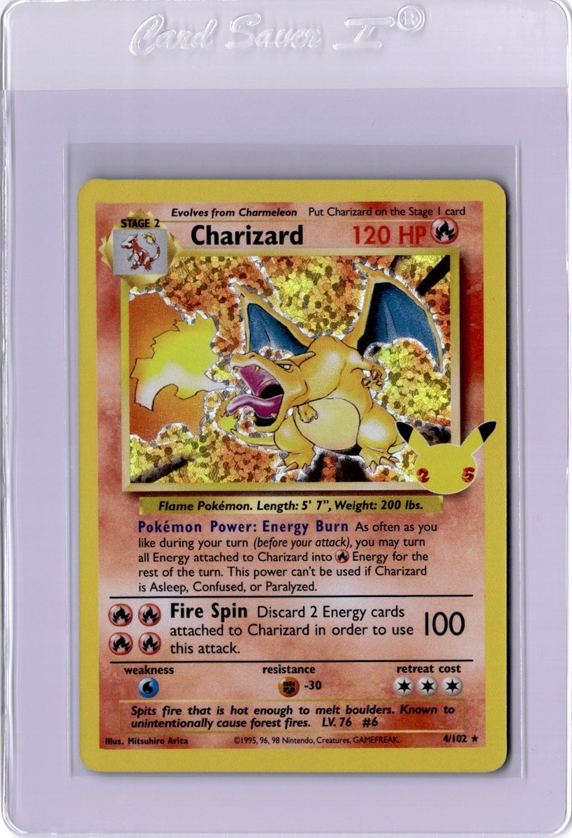 Charizard Celebrations Classic Collection 4/102 Holo Base Set