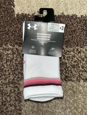 NEW UNDER ARMOUR 3 Pack ESSENTIAL LIGHTWEIGHT CREW Socks Med 6-10 1382942
