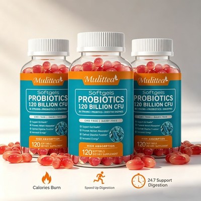 Probiotics 120 Billion CFU Potency Digestive Immune Health High Potency Capsules