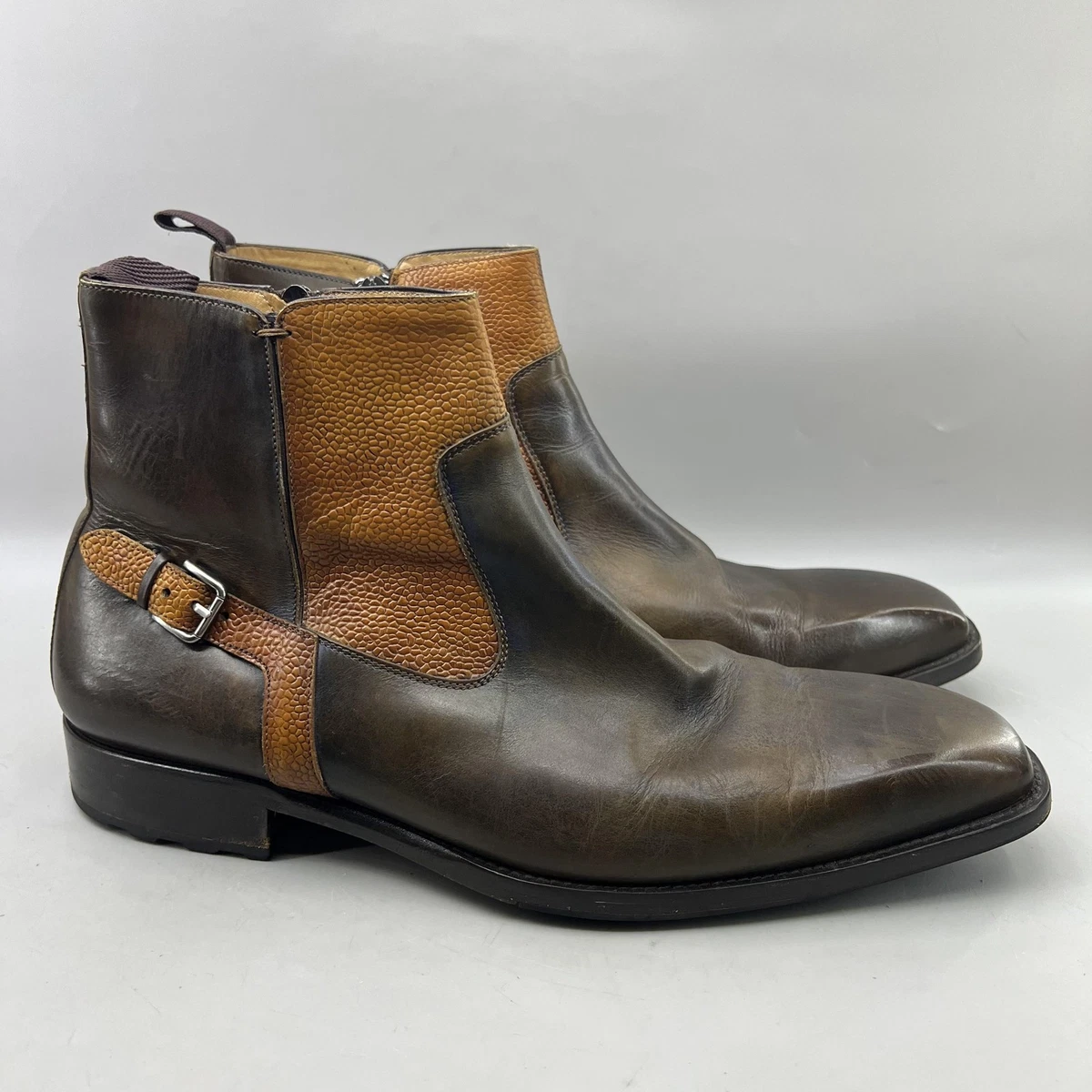 Mezlan Navona Suede Chukka Boots Mens 9 Brown Made in Spain Dress Casual Slip On Mezlan Brown Boots for Men for Sale | Shop New & Used Men main image 4