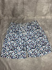 Trunks Surf  Swim Co. Men's 7  Swim Shorts Sz L Flamingo Blocks Vacation