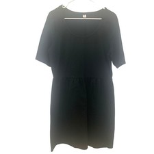 Old Navy Black Short Dress Womens XL Preppy Fit Flare Business Casual Party