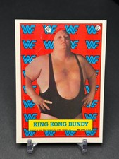 King Kong Bundy 1987 Topps  WWF Wrestling Stars Sticker #12