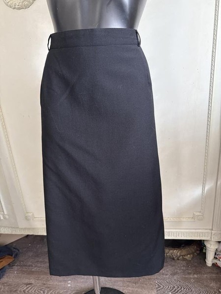 Women Peter Hahn Skirt Black Wool 42 / XL / 50
