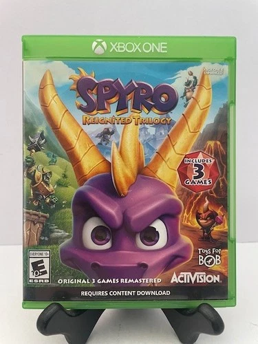 Spyro Ignited Trilogy (Microsoft Xbox One) No Insert Tested Good Cond