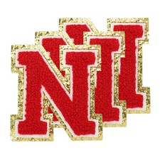 Toppa lettera pile 3.3", 3pz adesivi, rosso per Chenille