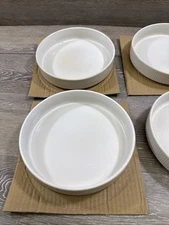 Famiware Star 8.25" Pasta Bowls, Large Dinner Bowls 4 Pack Plates, Shallow Bowls