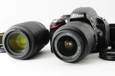 Shutter Count 2474 [MINT] Nikon D5100 Digital Camera + AF-S 18-55mm From JAPAN