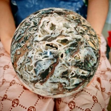 11.44LB Polishing and healing of natural sphalerite crystal balls 5200g