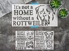 Stencil Dog Not Home Without - Mylar, Decor, Animals - StencilAir