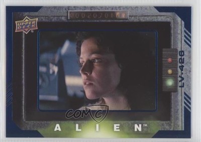 2017 Upper Deck Alien Movie Blue Foil Modern 65/99 Ellen Ripley A Warning? 0e3