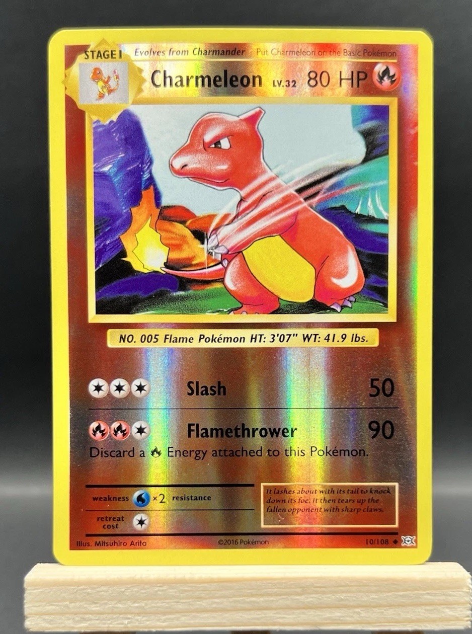 Pokémon TCG - Charmeleon 10/108 XY Evolutions Reverse Holo Mint/NM