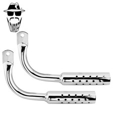 ORIGINAL LOWRIDER Perforated Chrome Muffler Exhaust Pipe Lowrider Cruiser Bikes.