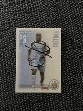 SYLVAIN DISTIN - MANCHESTER CITY FC FOOTBALL SIGNED SHOOT OUT CARD