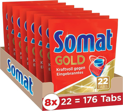 Somat Gold Spülmaschinen Tabs (176 Tabs), Geschirrspül Tabs Für Strahlend Sauber