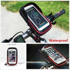 Waterproof Motorcycle Handlebar Mount Sunshade Holder Bag Case for Mobile Phone