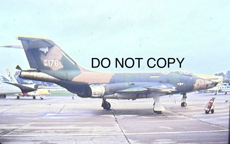 1970s USAF RF-101 Voodoo 45th TRS Number 56-176 Aircraft Slide (72)