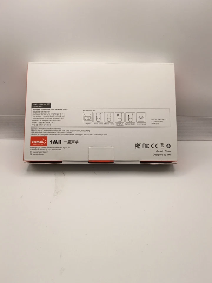 Receptor Transmisor 1Mii B03Pro Bluetooth 5.3 para Auriculares TV Estéreo BT Foto 3 de 4