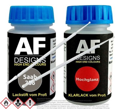 Für Saab 286 Hazelnut Brown Metallic Lackstift Klarlack Lacktupfer Autolack Set