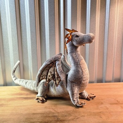 Douglas Cuddle Toys FAUST the SILVER/GOLD DRAGON 16'' Long