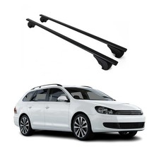 Dachträger Grundträger für VW Jetta 2008-2026 75kg Stahl Schwarz 2 tlg