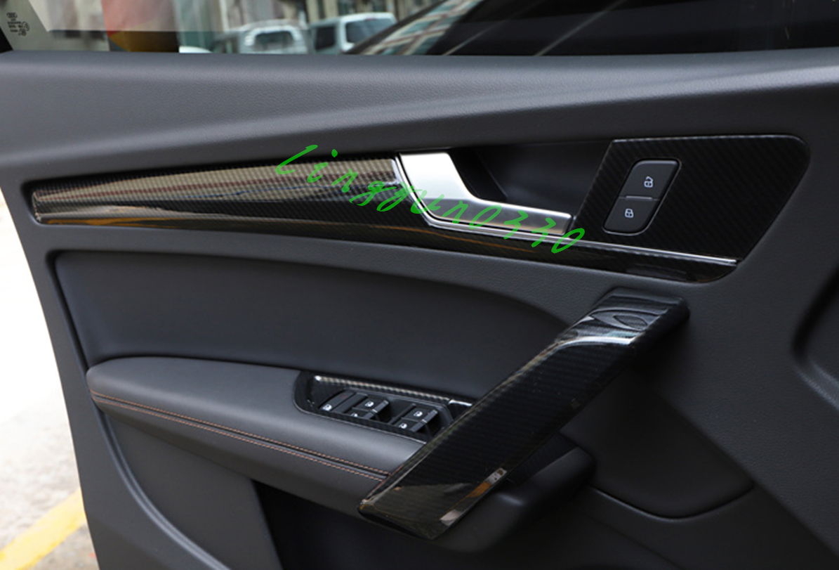 Carbon Fiber Look Car Interior Decoration Of The Trim For Audi Q5 2018
