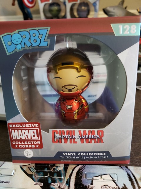 Dorbz Iron Man Unmasked #128 Civil War - Marvel Collector Corps Exclusive Funko | eBay