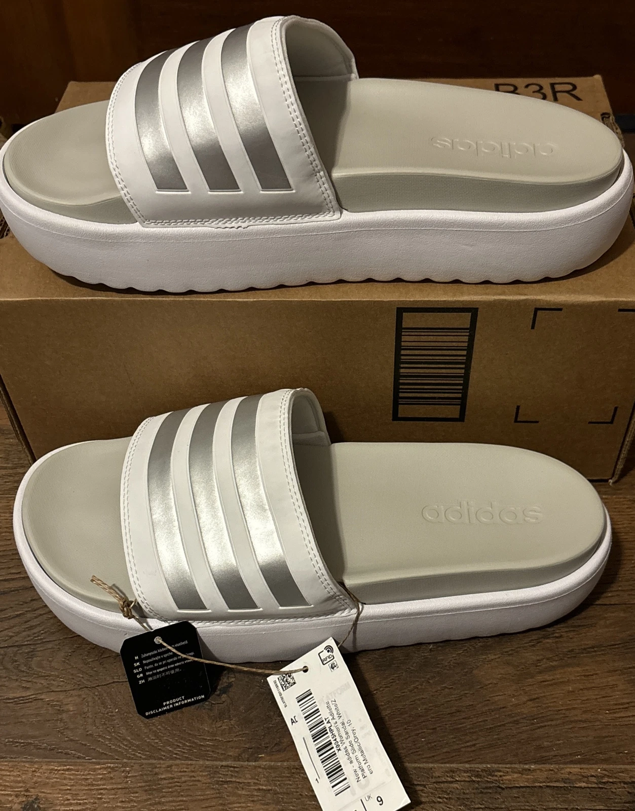 Adidas sandalo donna Adilette platform slide taglia 10