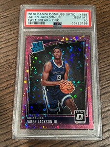 PSA 10 2018-19 Donruss Optic Jaren Jackson Jr. Fast Break Pink Prizm RC #188 /20