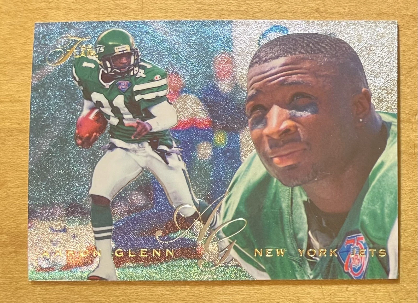 Aaron Glenn Rookie 1995 Flair Football #144 New York Jets NM
