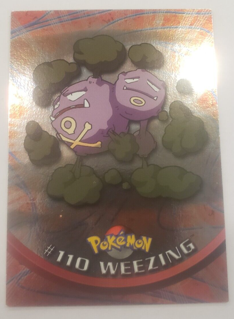 Weezing #110 Holo Blue Label - 2000 Pokemon Topps TV Animation LP