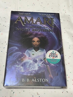 #ad Amari and the Night Brothers SIGNED by B.B. Alston 1st HC DJ NF NF OWLCRATE $27.20