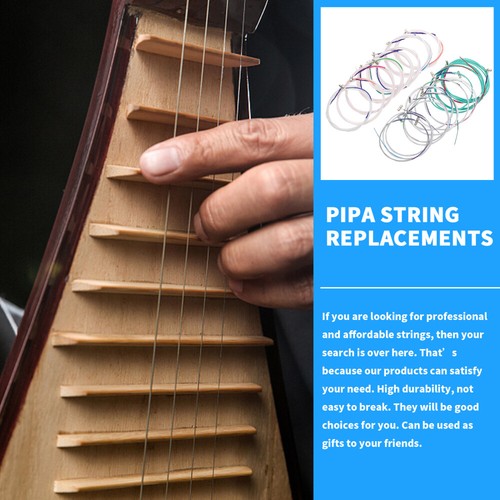 4 Pcs Acoustic Guitar Strings Guitar Pipa Accessories Guitar String Replacement - Picture 6 of 12