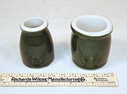 Restaurant China Two Individual Creamers Green - Picture 4 of 4