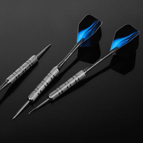 CyeeLife 12 Stück Steel Dartpfeile 20 Gr. mit PVC Schäften+36 Flights+Sharpener - Bild 5 von 7