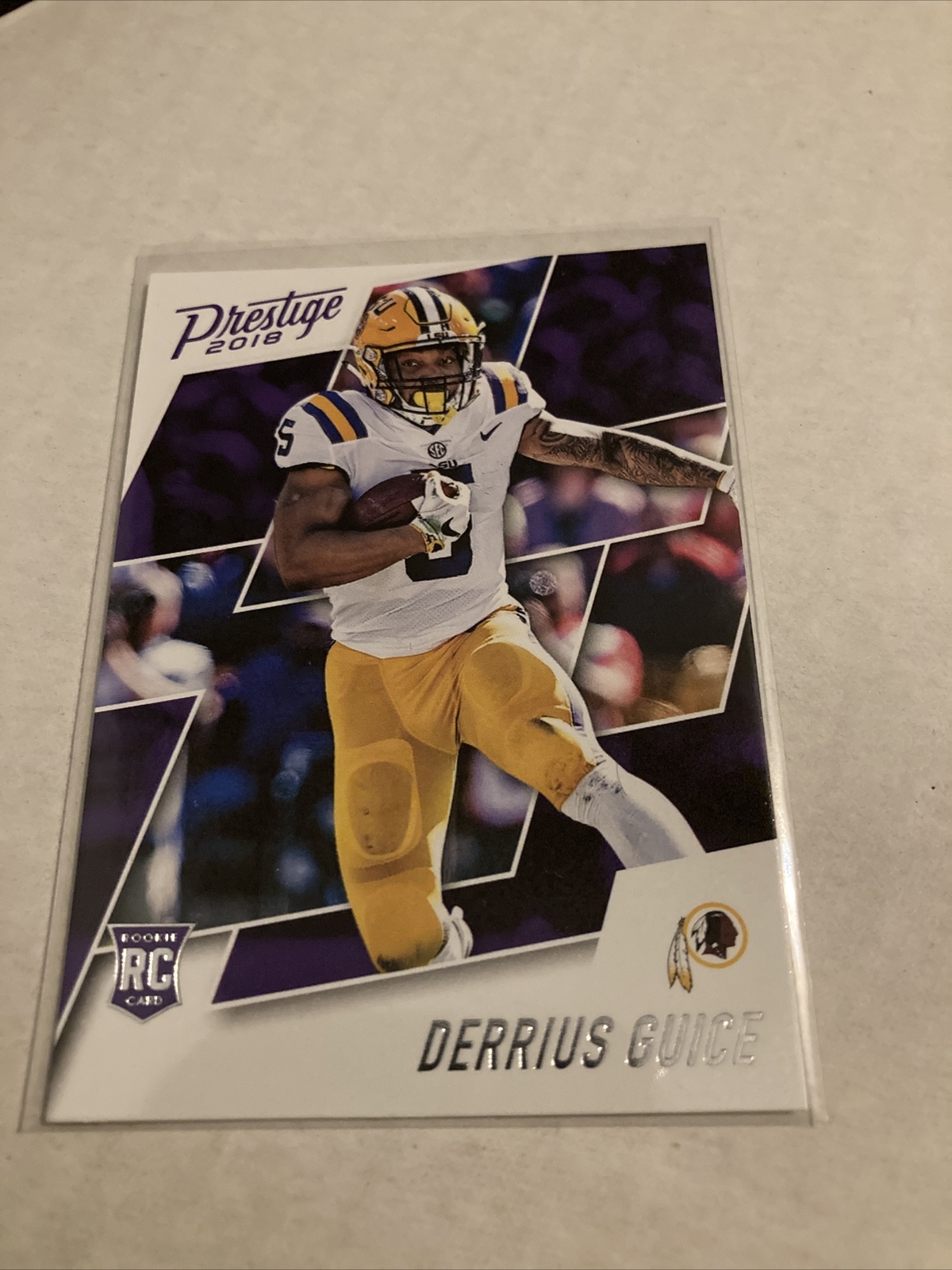 2018 Panini Prestige #231 Derrius Guice Rookie SP Redskins RC