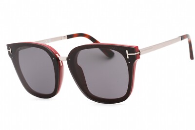 TOM FORD トムフォード　サングラス TF1014 71A TOM FORD FT1014 71A Sunglasses Shiny Bordeaux Frame Smoke Lenses