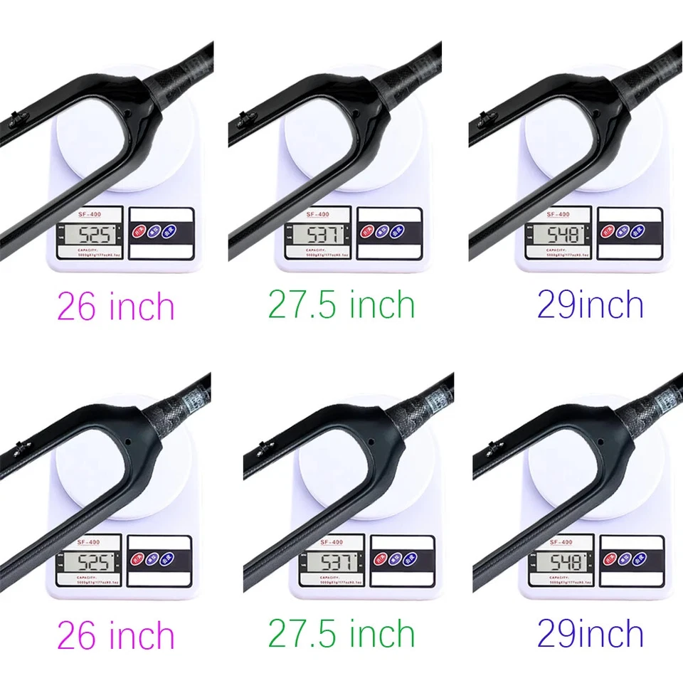 Mountain Bicycle Hard Fork 26/27.5/29inch Carbon Fiber Quick Release Rigid Forks - Image 2 of 4