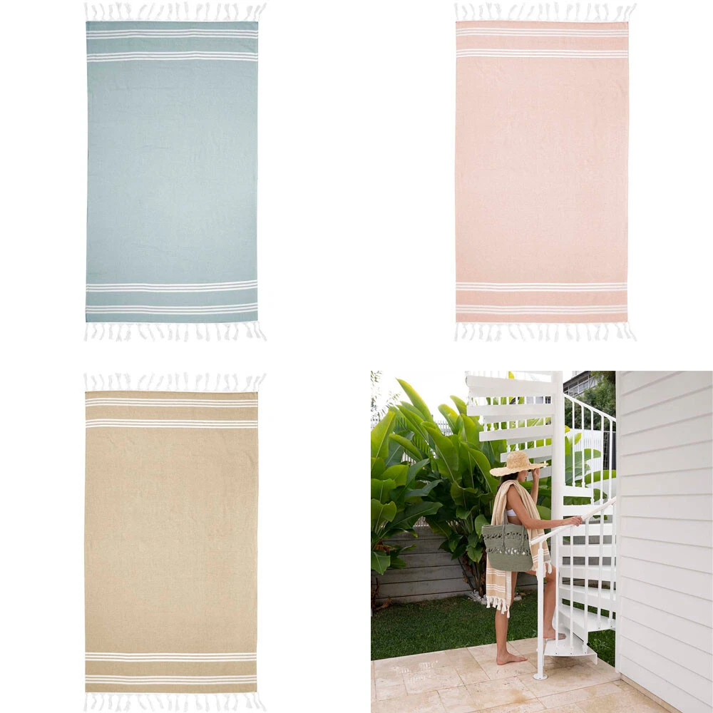 Bambury Amalfi Beach Towel Mustard Papaya Surf Colours eBay