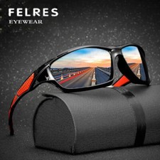 Polarized Sport Frame Sunglasses For Men Women Driving Windproof Fashion Goggles