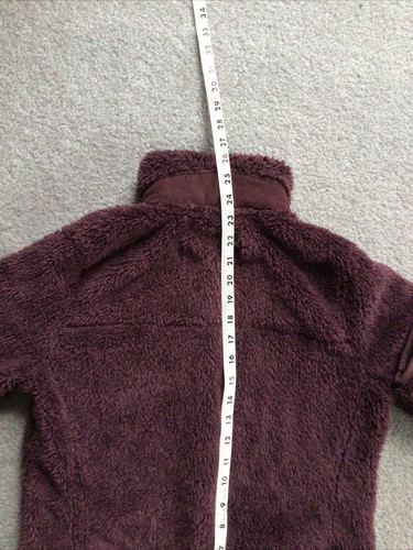 LL Bean Hi-Pile Fleece Jacket Plum Full Zip Women's XS Item 505250 - Picture 8 of 8