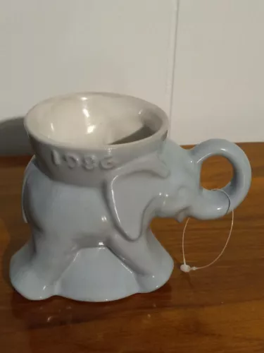 Vintage Frankoma Elephant Mug GOP Political Republican 1986 Mountain Haze