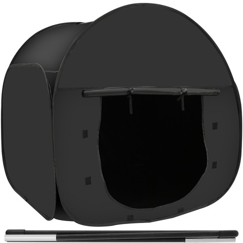 Calm down Black Tent Pop up Blackout Calming Tent With 2 Windows Foldable leRqm+ - Picture 10 of 11