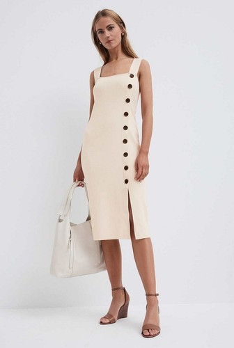 NWT $179 WITCHERY Button Detail Heavy 