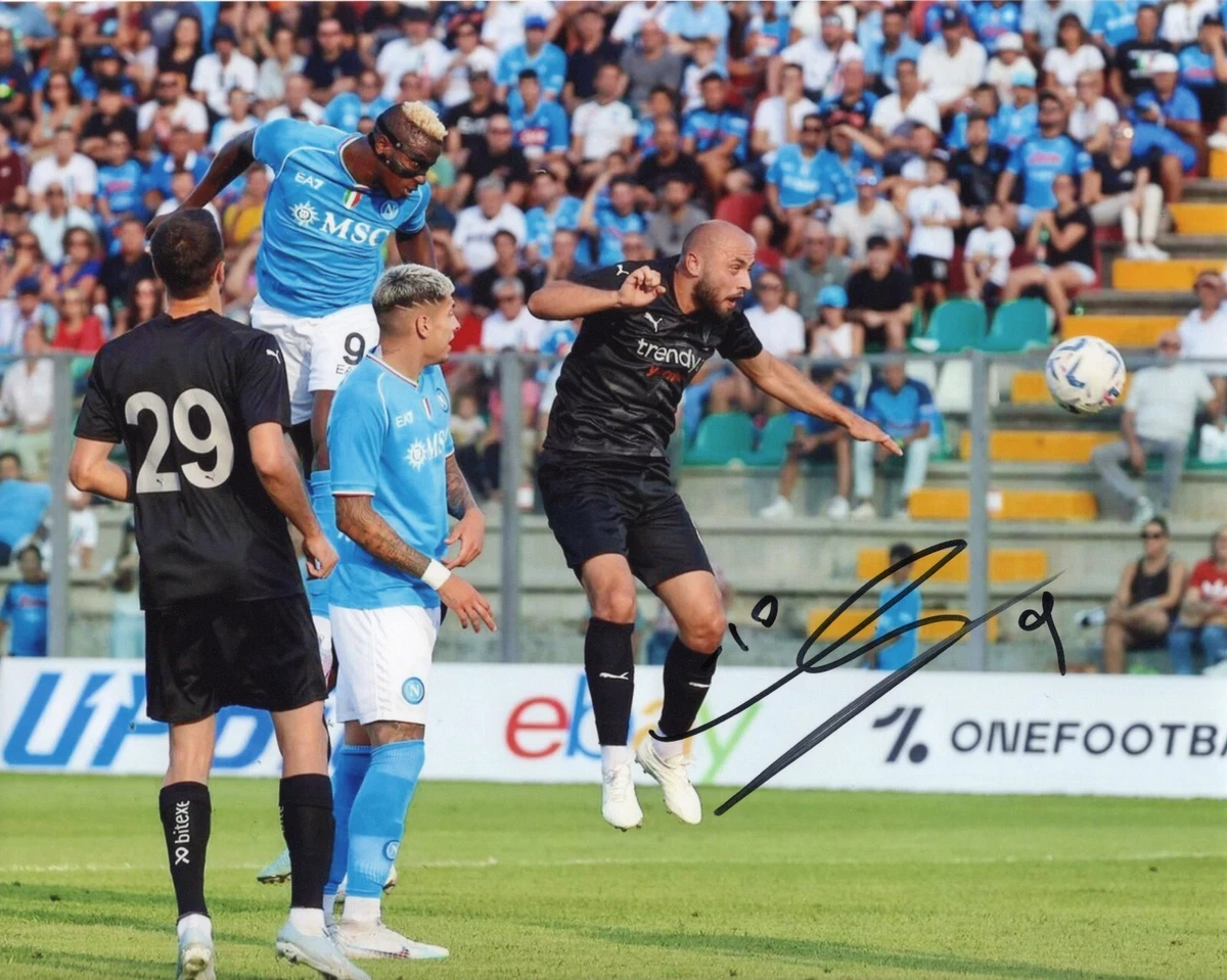 VICTOR OSIMHEN Foto Autografata Signed Photo Autografo SSC Napoli 