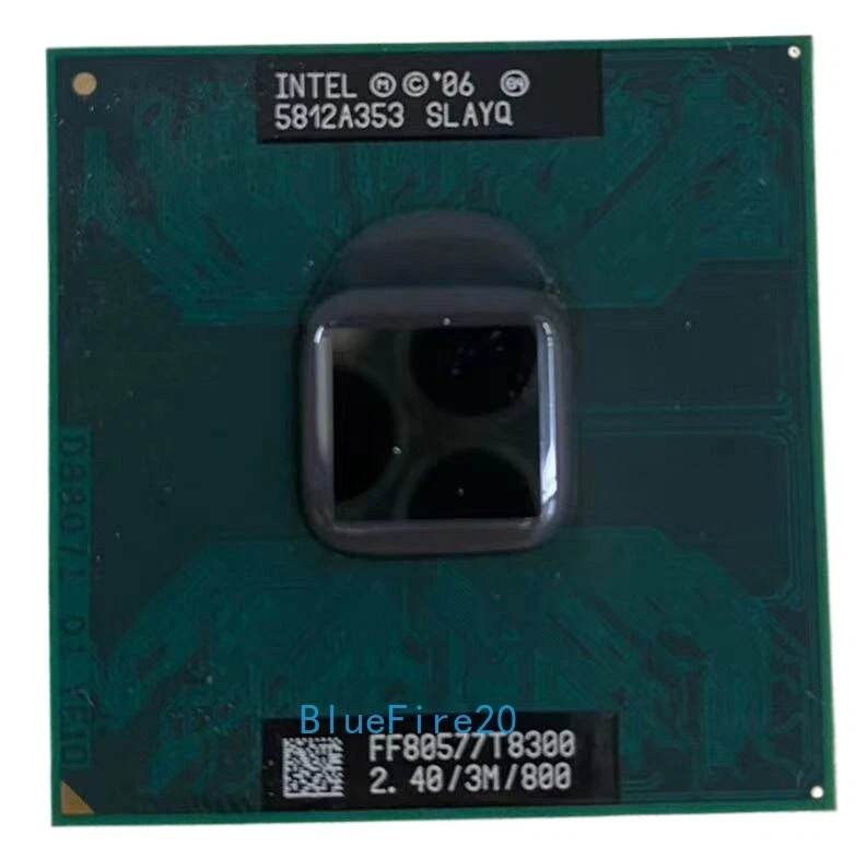 Intel Core 2 Duo Model T8300 SLAYQ 2.4 GHz FF80577GG0563M CPU Processor 800 MHz - Image 3 of 4