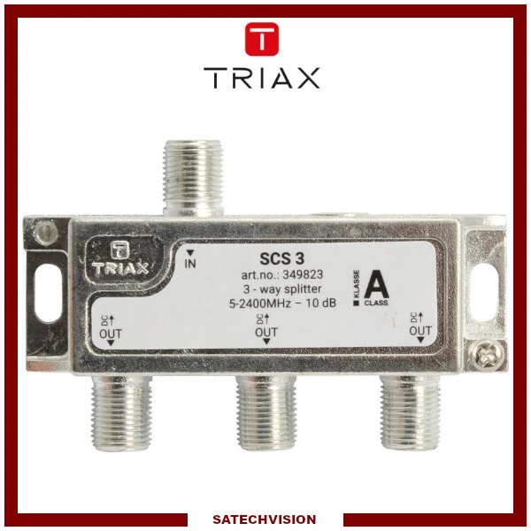 Répartiteur ULB Terrestre et Satellite (5 à 2400 MHz) 3 Voies Triax SCS-3