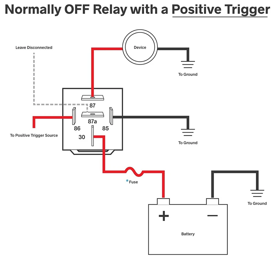 6 Pack 12V 30/40 Amp 5-Pin SPDT Automotive Car Relay Wires & Harness Socket Set - Image 3 of 4