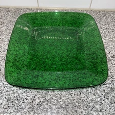 Anchor Hocking Fire King Forest Green Charm Square 8 ¼” Luncheon Plate(s)