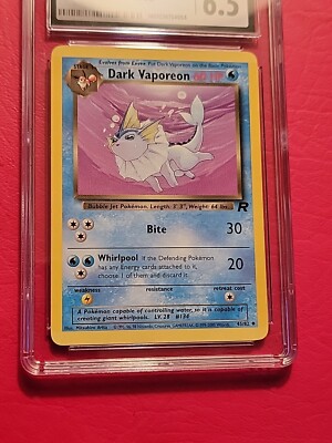 Dark Vaporeon #45/82 CGC 6.5 Pokemon 2000 Team Rocket Slab | eBay